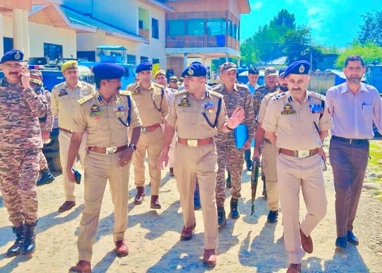 IGP Kashmir Reviews Election Security Preparedness and Inspects Camping Locations