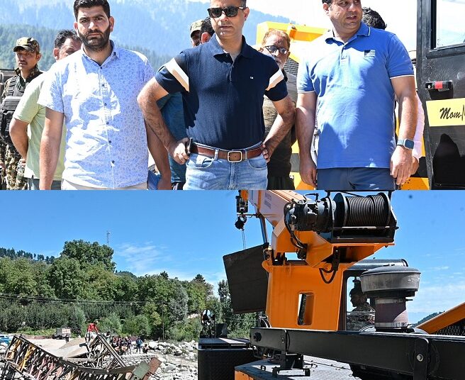 DC Shopian takes stock of restoration work, traffic clearance at Dachno, Heerpora