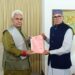 Omar meets LG Sinha at Raj Bhawan, stakes claim on Govt formation