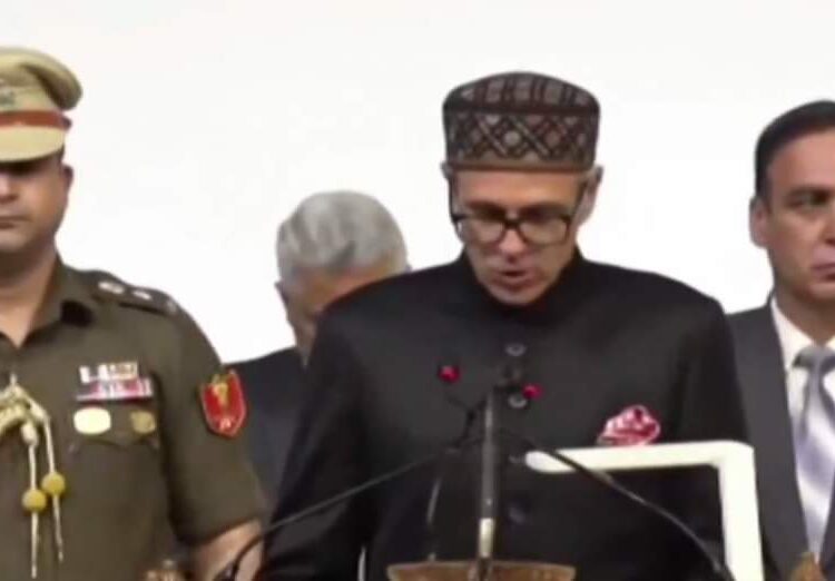 Omar Abdullah Sworn As Chief Minister Of Jammu And Kashmir At SKICC, Marks His Second Stint As Chief Minister