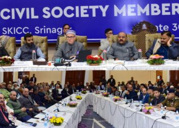 Chief Minister Omar Abdullah engages with civil society at SKICC, Pledges dignity, democracy, development for Jammu & Kashmir