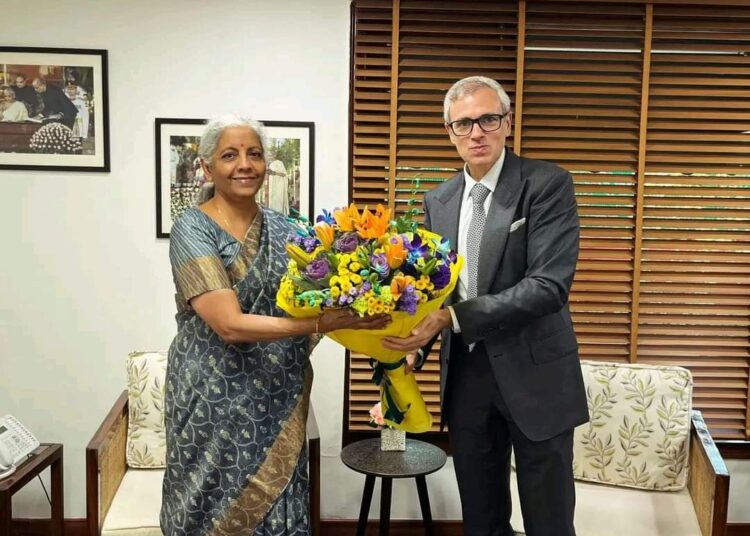 J-K CM Omar Abdullah meets Sitharaman, discusses steps to reduce dependency on Centre