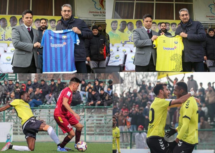 Real Kashmir FC hosts I-League match against Sporting Club Bangalore at TRC Ground
