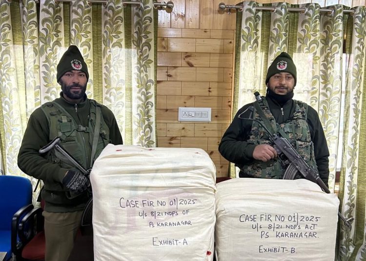 Police Seize Illegal Drugs Transported via Courier Company In Srinagar