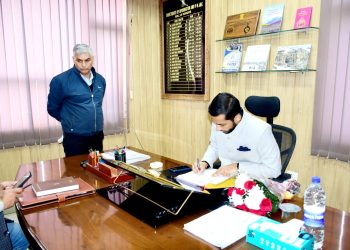 Nitish Rajora assumes charge as Director Information