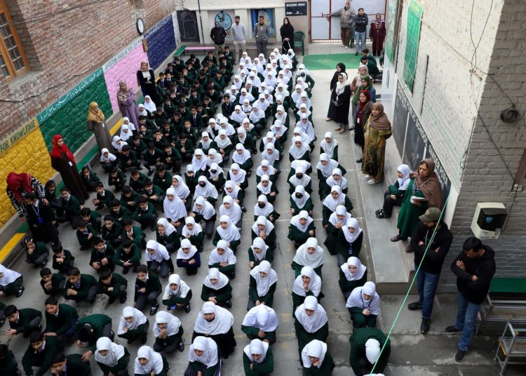 Schools reopen in Kashmir after three-month winter break