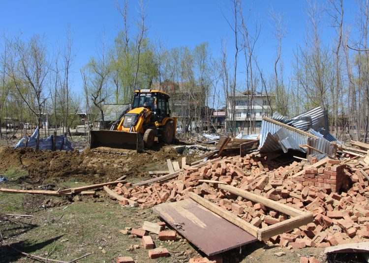 Ilegal House, Plinth Demolished Of Pak Based LeT Terrorist Handler In Anantnag: Police