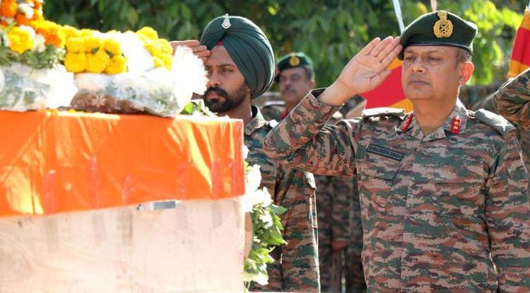 Tributes paid to paratrooper killed in gunfight with terrorists in Udhampur