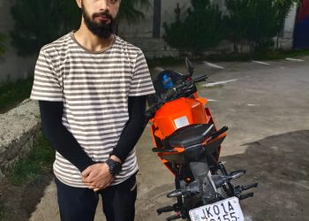Motorcyclist Detained For Reckless Driving In Lal Bazaar Srinagar