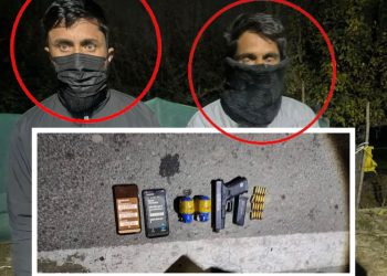 J&K Police arrests 02 Hybrid terrorists in Sopore; arms & ammunition recovered
