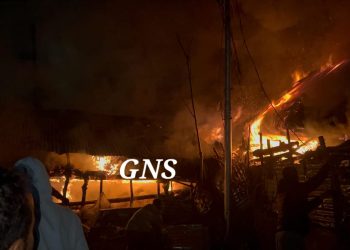 Several Structures Damaged in Blaze in Trehgam Kupwara