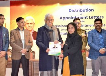 Lieutenant Governor hands over appointment letters to 39 NoKs of terror victims from Kashmir Division