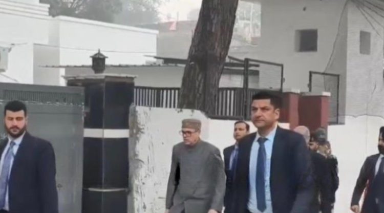 CM Omar Abdullah walks to DC Office Jammu to chair review meeting