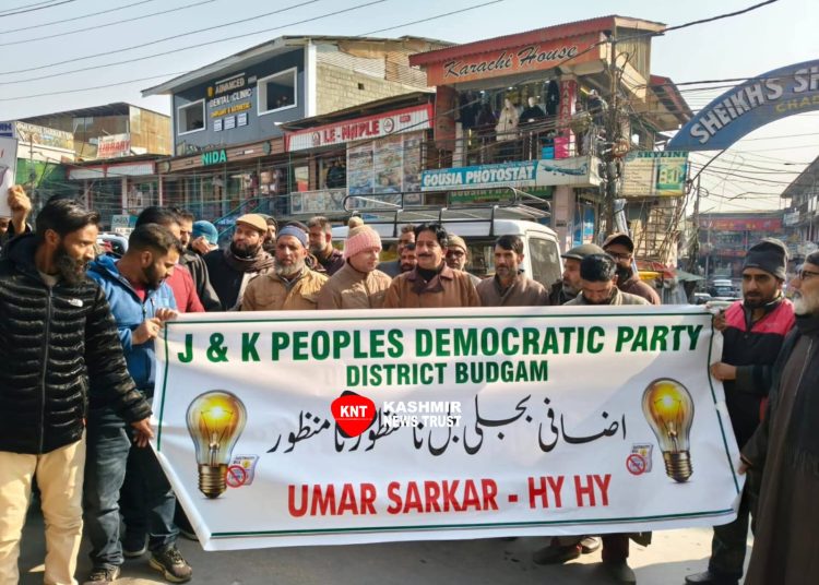 PDP Holds Protest in Chadoora Over Power Crisis, Demands End to Erratic Electricity Supply