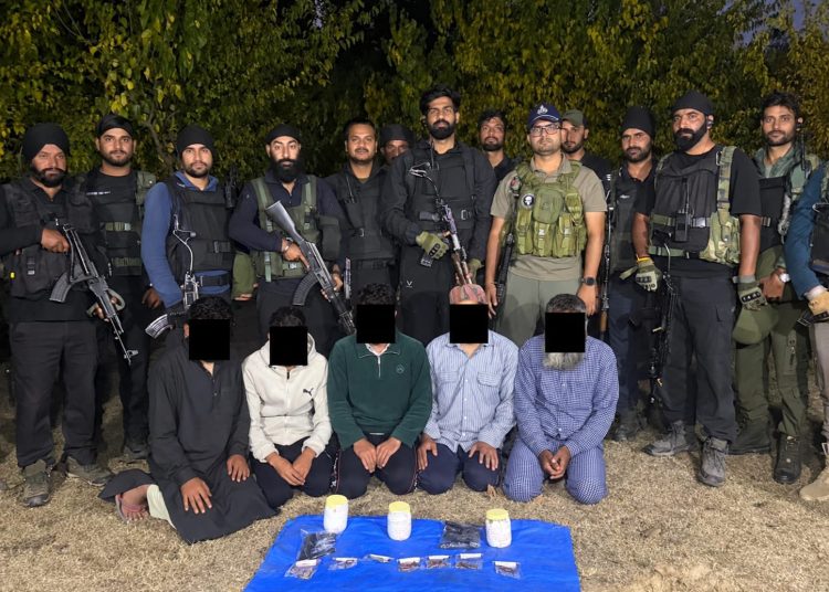 5 Terror Associates Held in Kulgam, Arms Recovered: Police