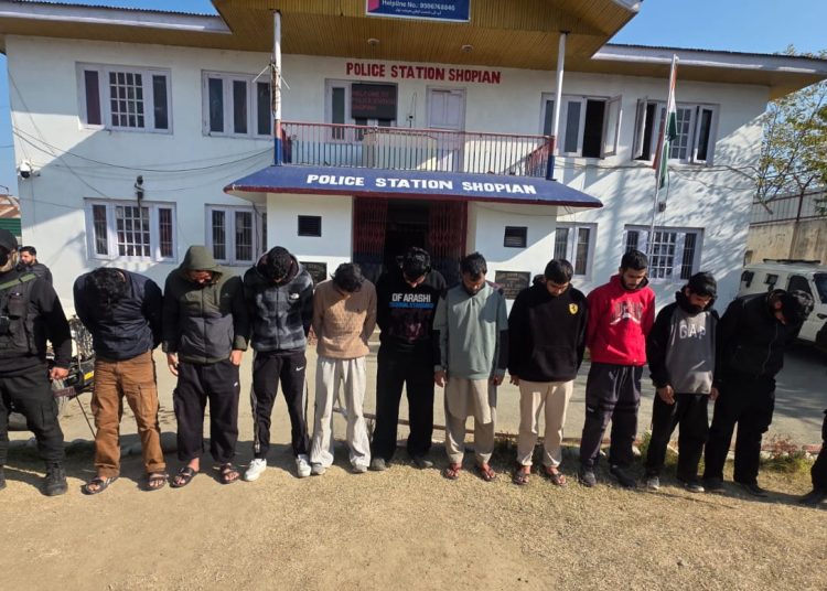 J&K Police Bust Jail-Linked Terror Fund-Raising Module In Shopian, 10 Arrested